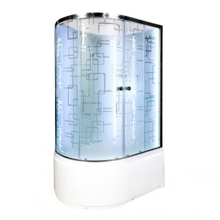 Душевая кабина Deto ЕМ4511 R N LED 110х80х208 см